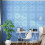 10Pcs Ceiling Roof Wallpaper 3D Waterproof-White palaces 3