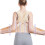 Adjustable Posture Corrector Back Brace with Breathable Three‑Layer Design for Men and Women Small D 5