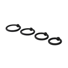 4PCS Silicone Cock Rings Set for Men Enhances Stamina Waterproof Multiple Size Options