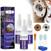 Rust Remover Spray 3PCS Fast Rust Removal Metal Surface Restoration for Car Parts Tools and Home