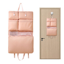 Travel Storage Bag Foldable Hanging Organizer with Wall Mount Design, Lightweight and Space Saving for Home or Travel