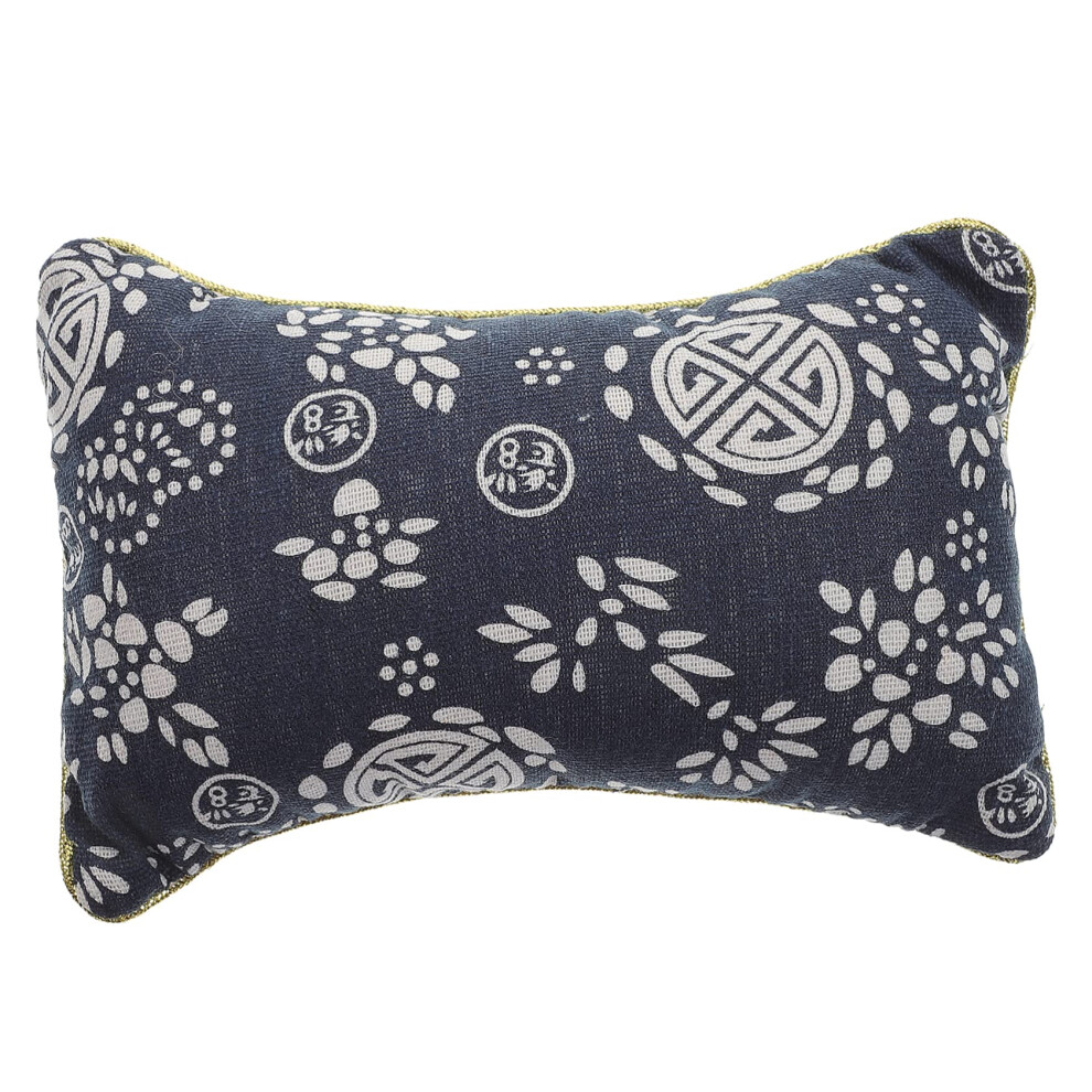 Blue Cotton Wrist Rest Pillow For Pulse Diagnosis And Ergonomic Arm Support In Chinese Medicine