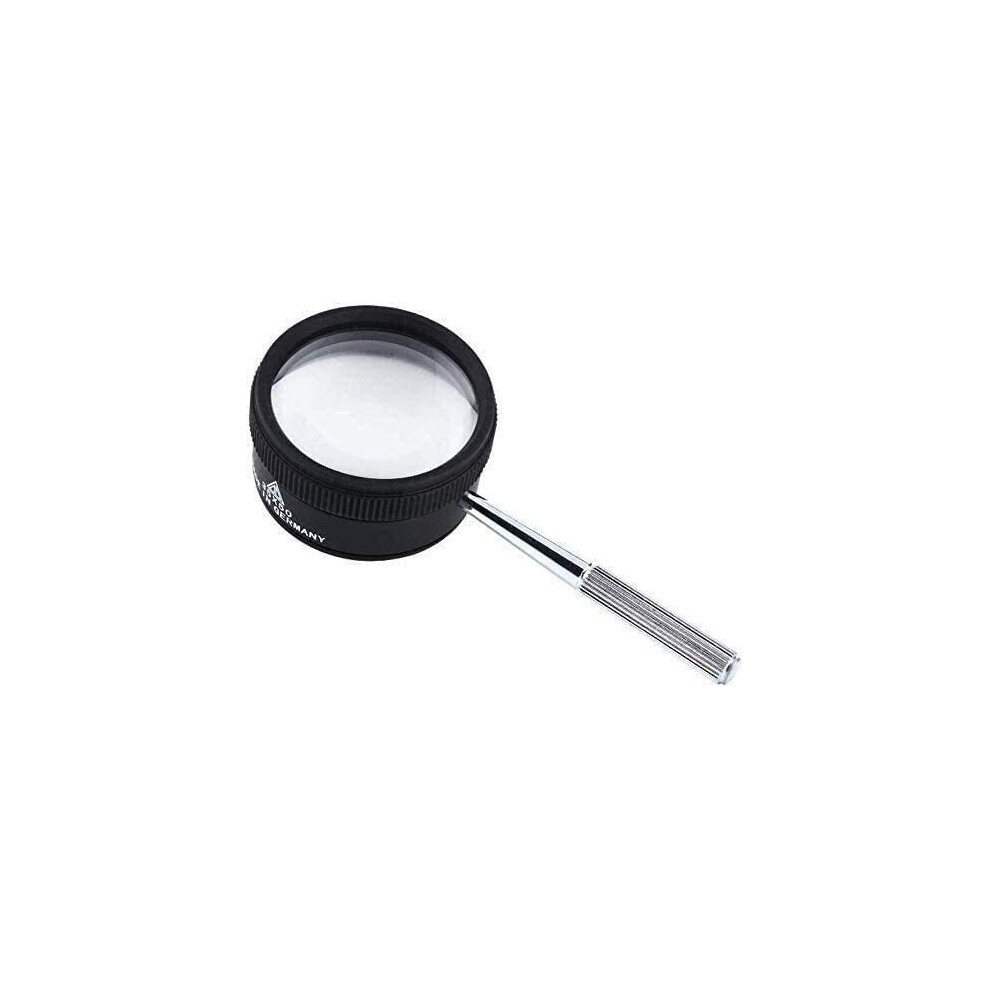 35X Handheld Reading Magnifying Glass, HD Optical Lens, Ergonomic Grip for Books and Hobbies