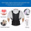 Adjustable Magnetic Posture Corrector and Back Support Belt for Shoulder Alignment Pain Relief Black Large 5