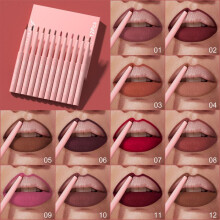 12PCS Waterproof Lip Liner Set, Velvet Matte Lipstick, Long Lasting, Easy to Apply Lip Color