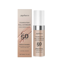 Zephoco Flawless Temperature-Change Foundation, Natural Shade, Long-Lasting, Hydrating, Sweatproof, Waterproof, And Smudge-Resistant