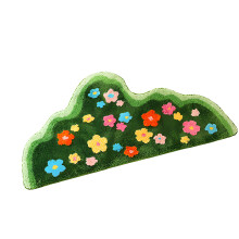 Artisanat élégant de tapis de sol de-50cmx100cm Herbe parfumée
