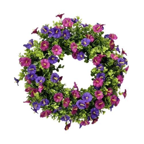 Handgefertigte Blumenringe mit Blütenblättern aus weichen-40cm
