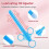 Lubricant Launcher, Lubricant Applicator with Smooth Round Tip, Reusable (2-Pack, Blue) 3