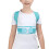 Adjustable Posture Corrector Back Support Belt with Breathable Lumbar Brace for Spine Alignment Blue M 2