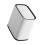 Leakproof Household Trash Bin NonSlip Suction-8L White black 1