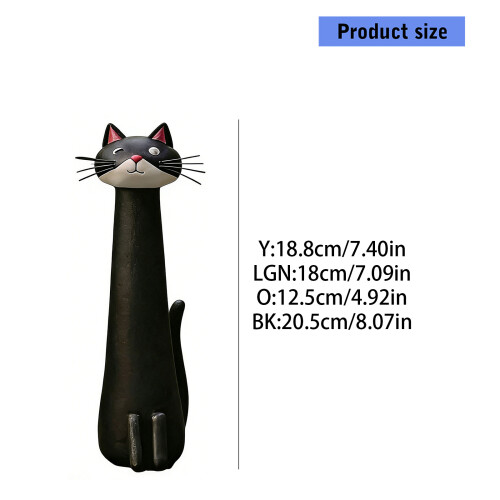 Unique Whimsical Cats Shape Vases For Home-light green cat 1