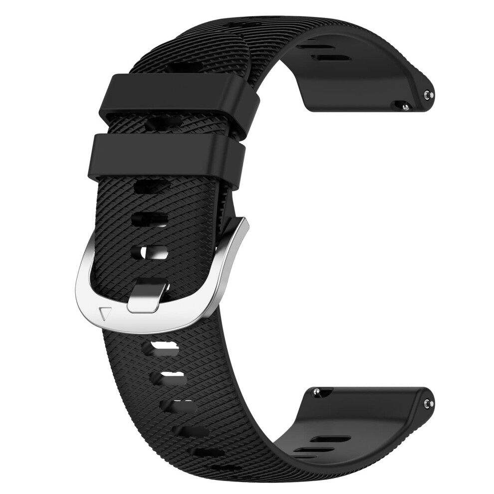 Replacement Band For Garmin Vivomove Trend 20Mm Soft Silicone Quick Release Strap For Garmin Venu Sq2 Black 9330225137672