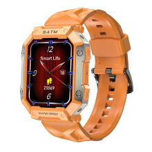 Smart Watch for Men and Women, Fitness Tracker with Heart Rate and BP Monitor, 1.92in Bluetooth Call IP68 Waterproof for Android iOS Orange