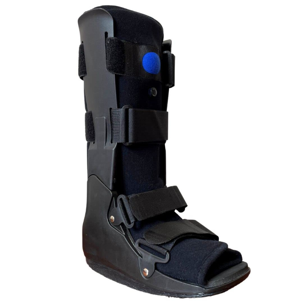 Air Walker Boot with Dual Air Compression, Adjustable Tall Orthopedic Walking Boot for Ankle Injuries