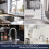 Kitchen Taps Mixer with Pull Out Spray,  360 Swivel 3 Modes Spray Head, Chrome 4