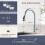 Kitchen Taps Mixer with Pull Out Spray,  360 Swivel 3 Modes Spray Head, Chrome 6