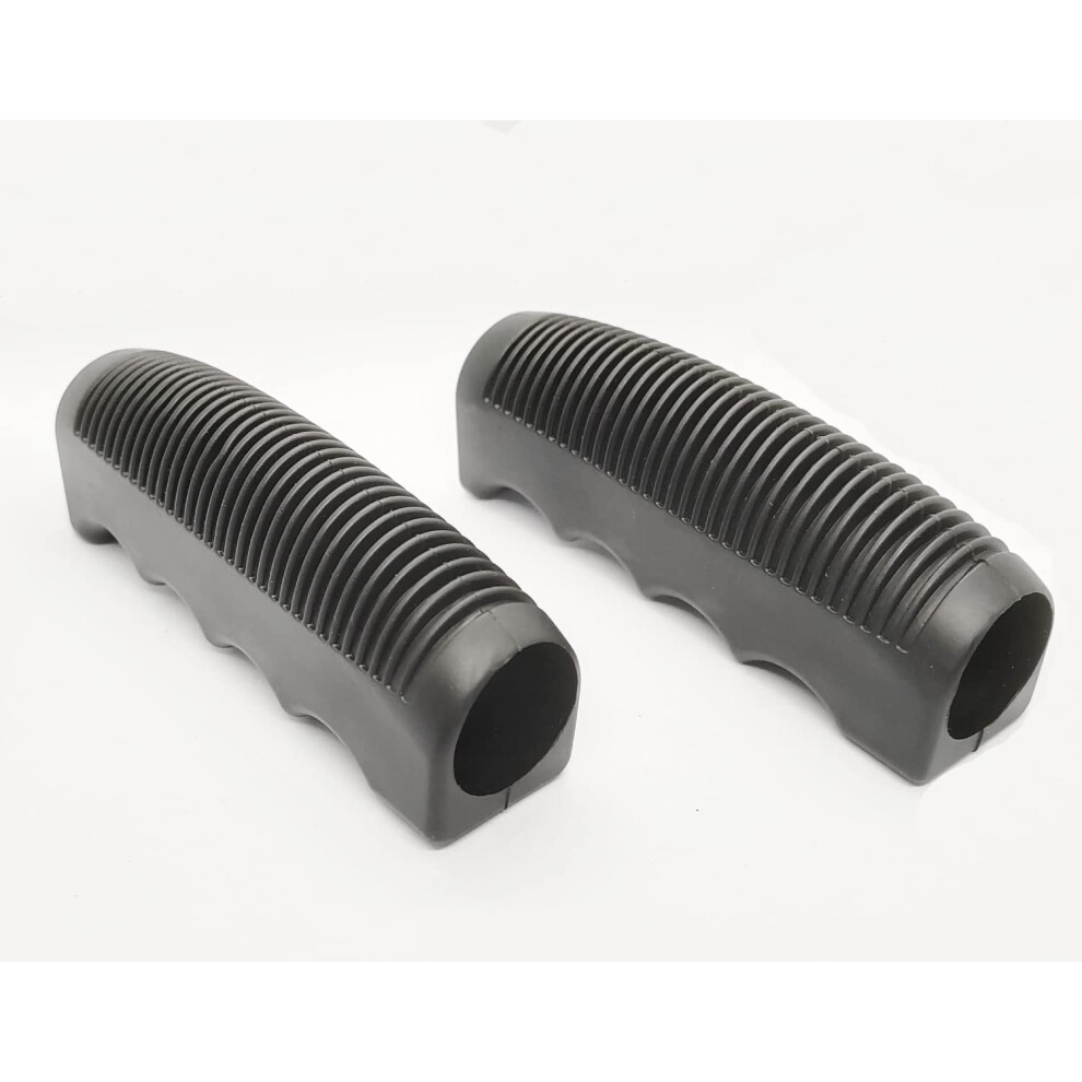 Black Universal Wheelchair Handle Grips 7/8 Inch Vinyl Ergonomic Comfort NonâSlip Replacement Pair