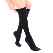 Compression Socks for Women Small, Opaque Knee Support Stockings with Graduated Compression for Travel, Nursing and Daily Wear