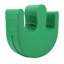 Patient Turning Device for Elderly Care, UShaped PU Leather Cushion with Ergonomic Support, Green