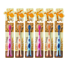 Extra Soft Kids Toothbrush Set 6 Pack for Ages 2–5, Cute Deer Design, Ergonomic Child Grip