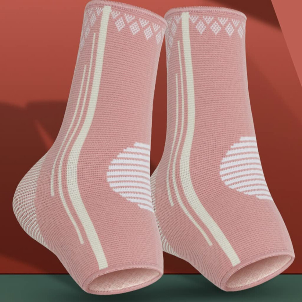 1 Pair Compression Ankle Support Brace Socks for Women and Men, Breathable Lightweight Sports Fit