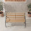 Home Discount 2 Seater Garden Bench Wood Slats Cast Iron 7