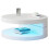 Round rotating coffee table with LED lights 3