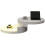 Round rotating coffee table with LED lights 6