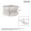Round rotating coffee table with LED lights 18