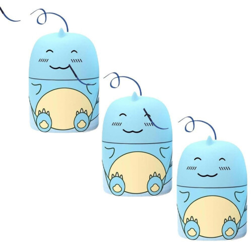 Dinosaur Shaped Toilet Cleaner and Deodorizer Blue 3 Pack, Cute Design Easy Replacement Setup