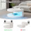 Round rotating coffee table with LED lights 21