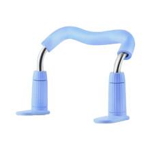 Adjustable Desk Posture Corrector for Kids with Height Design Clamp Support and Silicone Padding, Blue