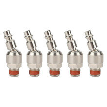Conector giratório de ar de 1/4 de polegada, conexões para ferramentas pneumáticas, conector giratório industrial macho NPT de 1/4 de polegada