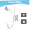 Double Sided Window Cleaner with U Shaped Telescopic Handle, 2 in 1 Sponge Squeegee for  Windows 4