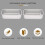 4Pcs Aluminum Alloy Rectangular Non-Stick Bread Loaf Pans Baking Tools for Kitchen 5