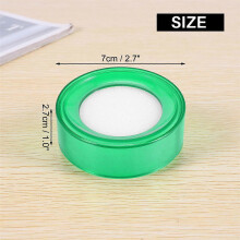 stuks groene, 7 cm diameter, sponsvingerkussentjes voor het bevochtigen van de vingers van de kassier voor het tellen van geld.
