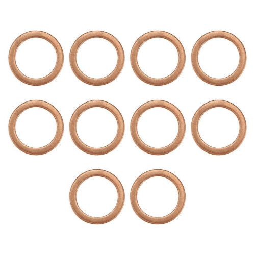 10 τεμάχια 12mm x 17mm x 1,5mm φλάντζας με επίπεδη φλάντζα για ροδέλα χαλκού