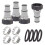 4Pack Type A Pool Hose Adapter for 1.5/1.25 Inch Vacuum Hose, Threaded Connector 1