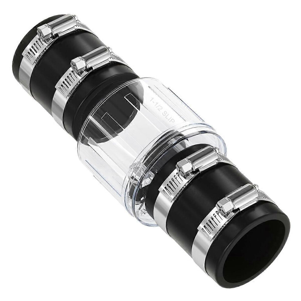 1-1/2 Inch Check Valve, Quiet Sump Pump Check Valve Replacement With Spring-Loaded Flapper 3743775604833