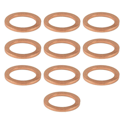 10 τεμάχια 12mm x 17mm x 1,5mm φλάντζας με επίπεδη φλάντζα για ροδέλα χαλκού 1