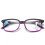 Progressive Reading Glasses +1.00 Anti Blue Light Multifocus Computer Eyewear Vintage Rectangle Gradient Purple 2