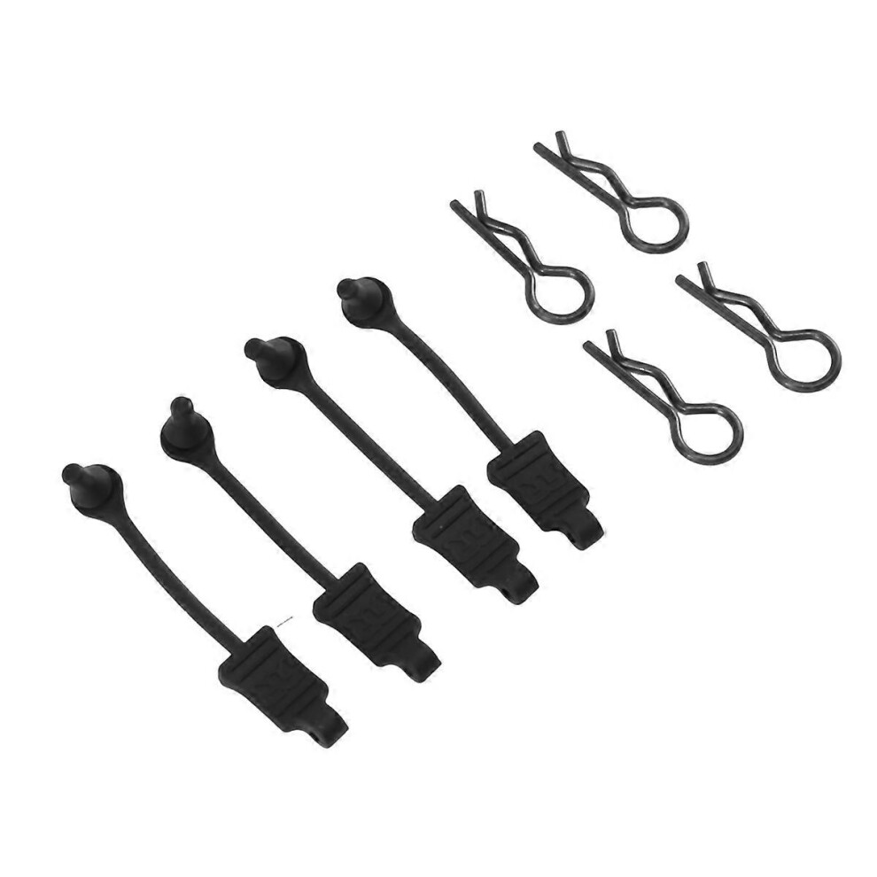 4Pcs Rubber Body Clip Retainer Shell Fixed Buckle Lock Ar390178 Compatible With 1/7 1/8 Arrma Mojave Limitless 3403662041270