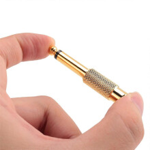 5x Gold Plated 6.35mm 1/4 inch Male Mono Plug to RCA Female 6.5mm Jack Stereo Adapter Connector
