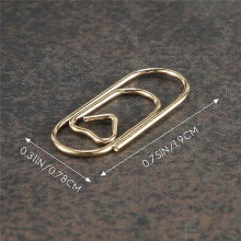 150 schattige hartvormige mini paperclips/bladwijzerclips voor op kantoor