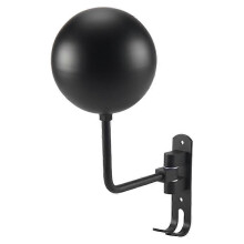 Soporte de pared metálico para casco de motocicleta con rotación de 180 y 2 ganchos.