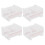4 Pack Visible Desktop Multi Washi Masking Tape Dispenser Holder with Cutter 1