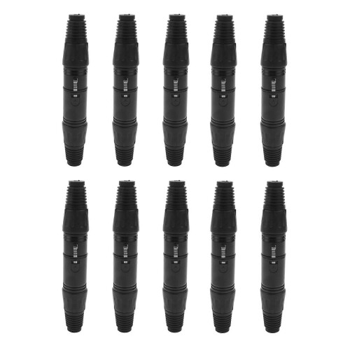 20 cables de extensión para micrófono XLR macho a hembra de 3 pines, conector de audio para micrófono.
