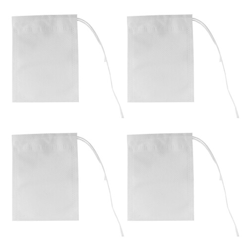 400 Pcs Empty Cotton Drawstring Seal Tea Filter Bags for Loose Leaf Tea