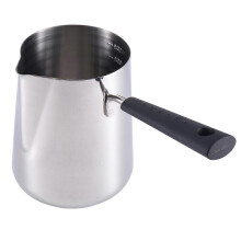 1000 ml Edelstahl-Butterwärmer mit Griff für Milch, türkischen Kaffee und Schokolade